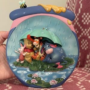 Bradford Exchange Winnie the Pooh 3D "It's Just A Small Piece of Weather" decor